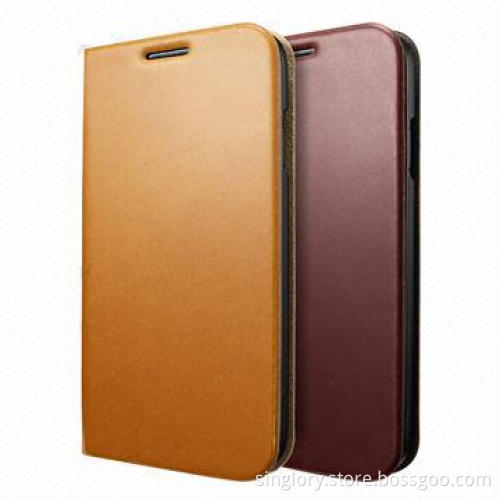 Ultra slim folio leather case for Samsung galaxy S5 with card slot and standing function